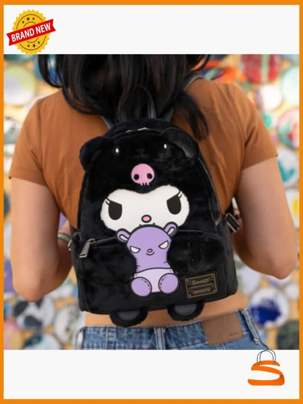 Kuromi Plush Backpack Cosplay Mini Backpack Daypack
